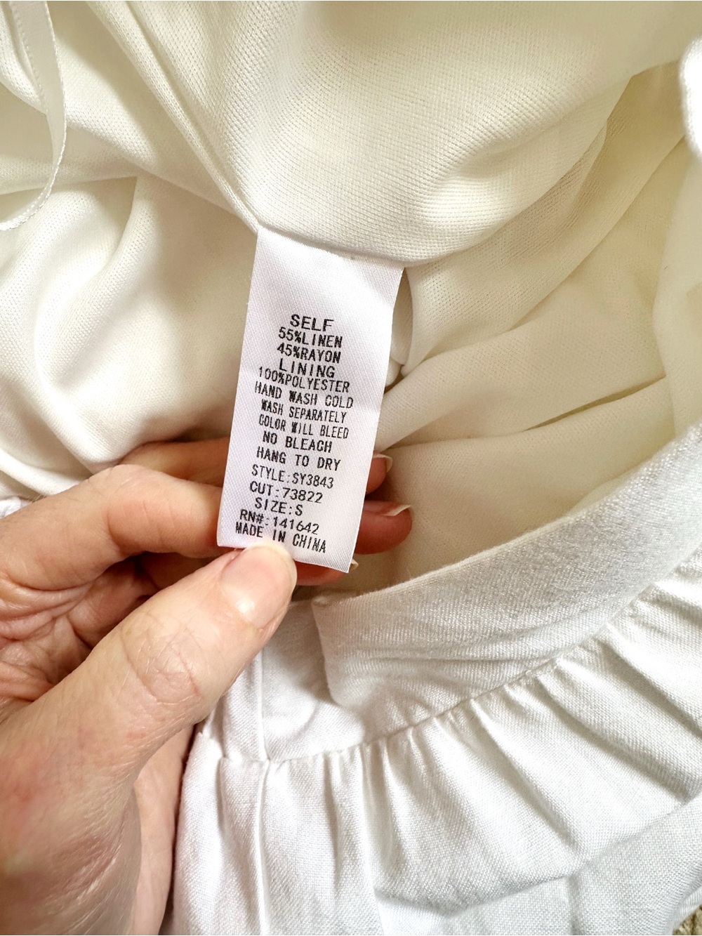 NWT She + Sky Tiered White Maxi Skirt - Women's Soft Beachy Boho - Picture 7 of 7